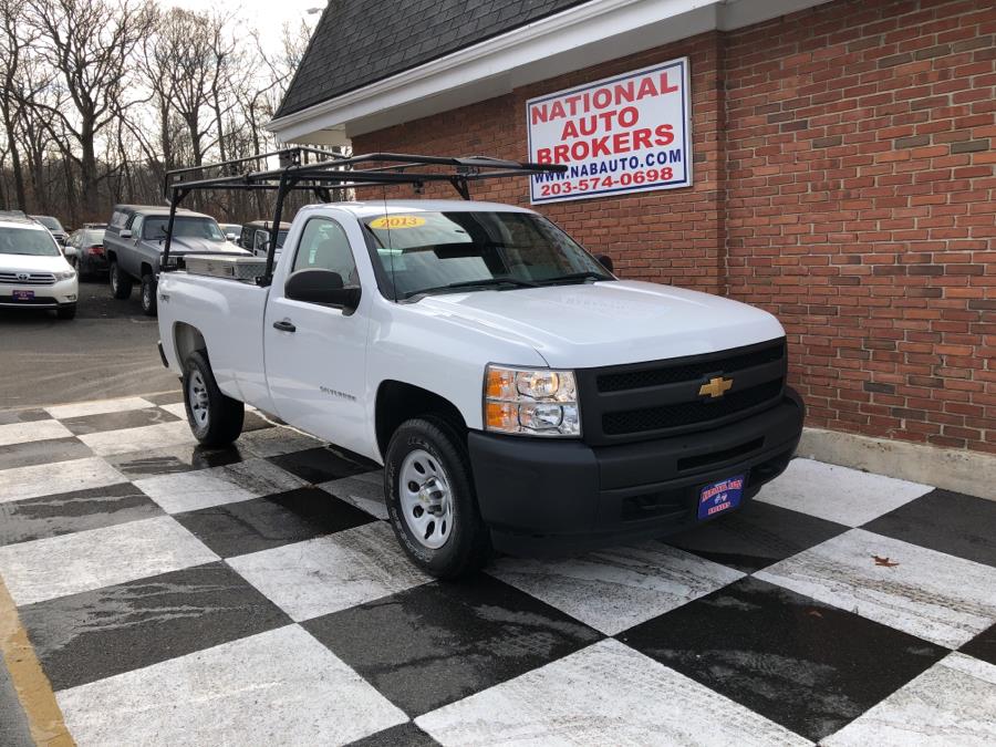 2013 Chevrolet Silverado 1500 4WD Reg Cab Work Truck, available for sale in Waterbury, Connecticut | National Auto Brokers, Inc.. Waterbury, Connecticut