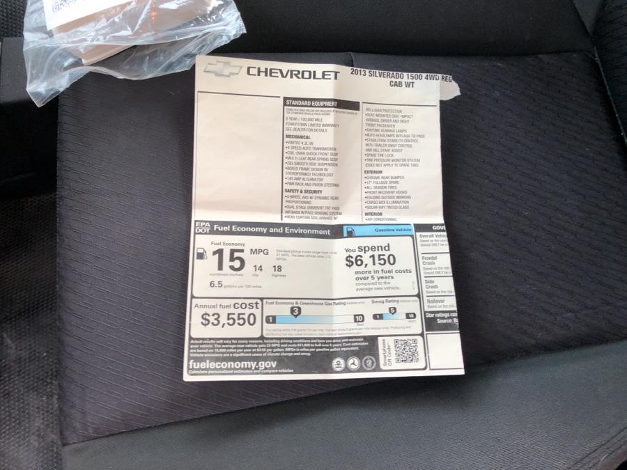 2013 Chevrolet Silverado 1500 4WD Reg Cab Work Truck, available for sale in Waterbury, Connecticut | National Auto Brokers, Inc.. Waterbury, Connecticut 2013 Chevrolet Silverado 1500 4WD Reg Cab Work Truck, available for sale in Waterbury, Connecticut | National Auto Brokers, Inc.. Waterbury, Connecticut