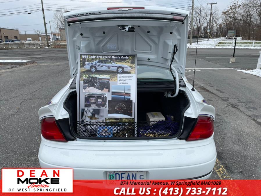 Used Chevrolet Monte Carlo Brickyard 500 Pace Car 2dr Coupe Z34 1995 | Dean Moke America of West Springfield. W Springfield, Massachusetts Used Chevrolet Monte Carlo Brickyard 500 Pace Car 2dr Coupe Z34 1995 | Dean Moke America of West Springfield. W Springfield, Massachusetts
