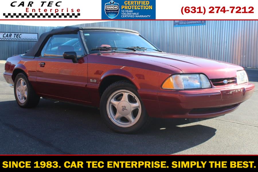 1992 Ford Mustang 2dr Convertible LX Sport 5.0L, available for sale in Deer Park, New York | Car Tec Enterprise Leasing & Sales LLC. Deer Park, New York