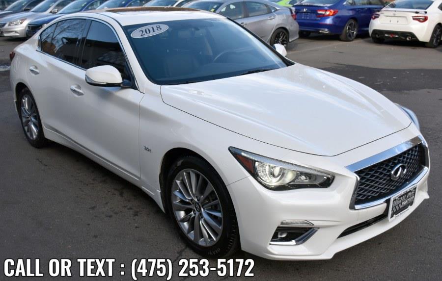 Used INFINITI Q50 3.0t LUXE AWD 2018 | Highline Car Connection. Waterbury, Connecticut Used INFINITI Q50 3.0t LUXE AWD 2018 | Highline Car Connection. Waterbury, Connecticut