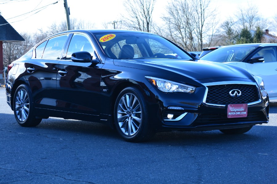 Used INFINITI Q50 3.0t LUXE AWD 2018 | Longmeadow Motor Cars. ENFIELD, Connecticut