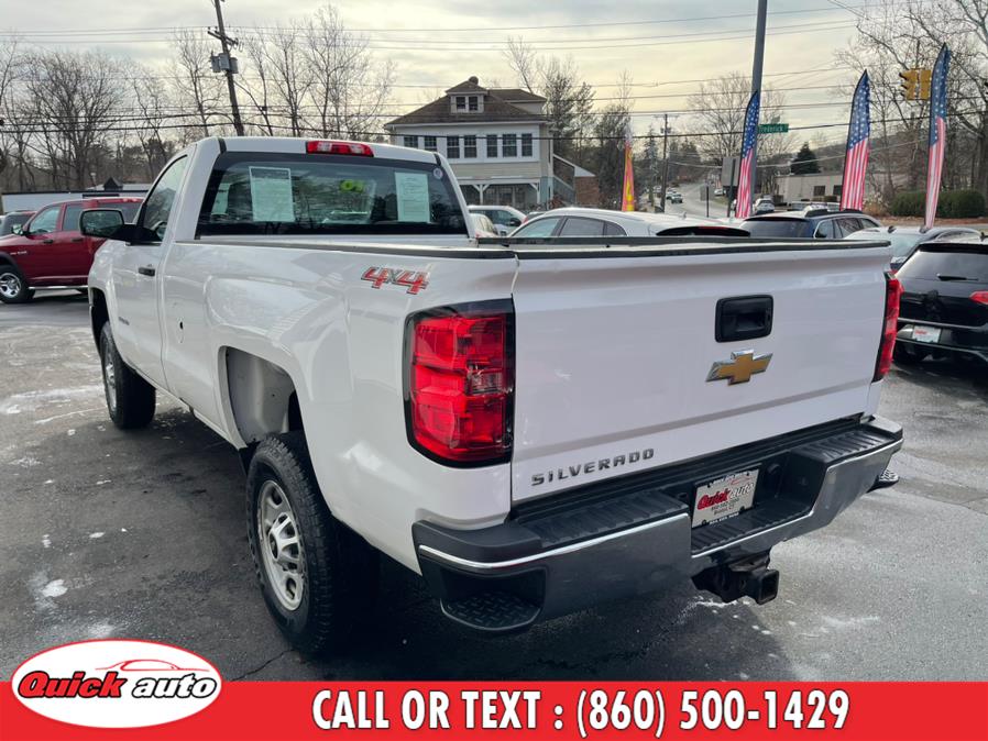 2016 Chevrolet Silverado 2500HD 4WD Reg Cab 133.6" Work Truck, available for sale in Bristol, Connecticut | Quick Auto LLC. Bristol, Connecticut 2016 Chevrolet Silverado 2500HD 4WD Reg Cab 133.6" Work Truck, available for sale in Bristol, Connecticut | Quick Auto LLC. Bristol, Connecticut