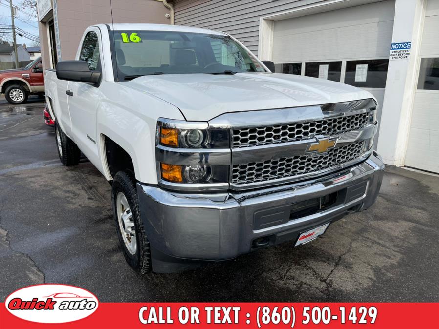 2016 Chevrolet Silverado 2500HD 4WD Reg Cab 133.6" Work Truck, available for sale in Bristol, Connecticut | Quick Auto LLC. Bristol, Connecticut