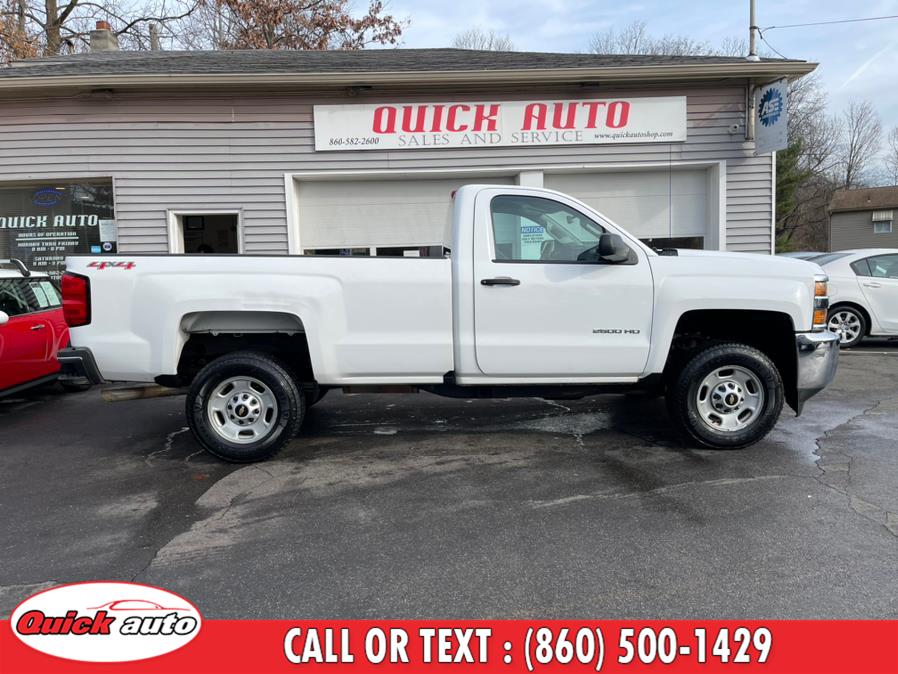 2016 Chevrolet Silverado 2500HD 4WD Reg Cab 133.6" Work Truck, available for sale in Bristol, Connecticut | Quick Auto LLC. Bristol, Connecticut 2016 Chevrolet Silverado 2500HD 4WD Reg Cab 133.6" Work Truck, available for sale in Bristol, Connecticut | Quick Auto LLC. Bristol, Connecticut