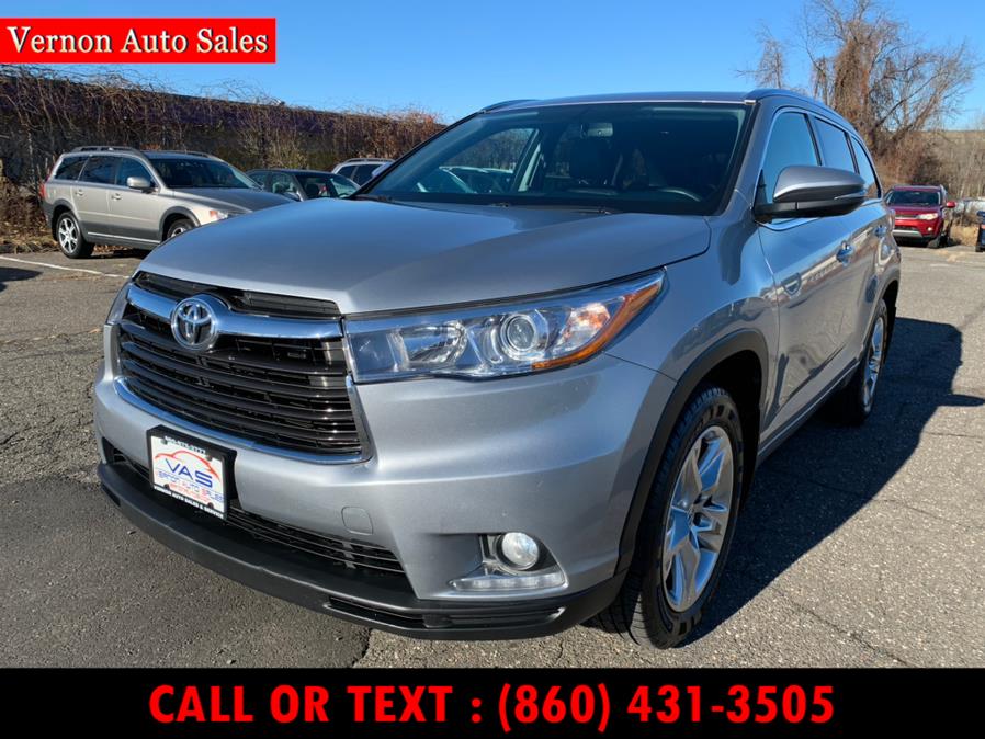 Used Toyota Highlander AWD 4dr V6 Limited (Natl) 2015 | Vernon Auto Sale & Service. Manchester, Connecticut