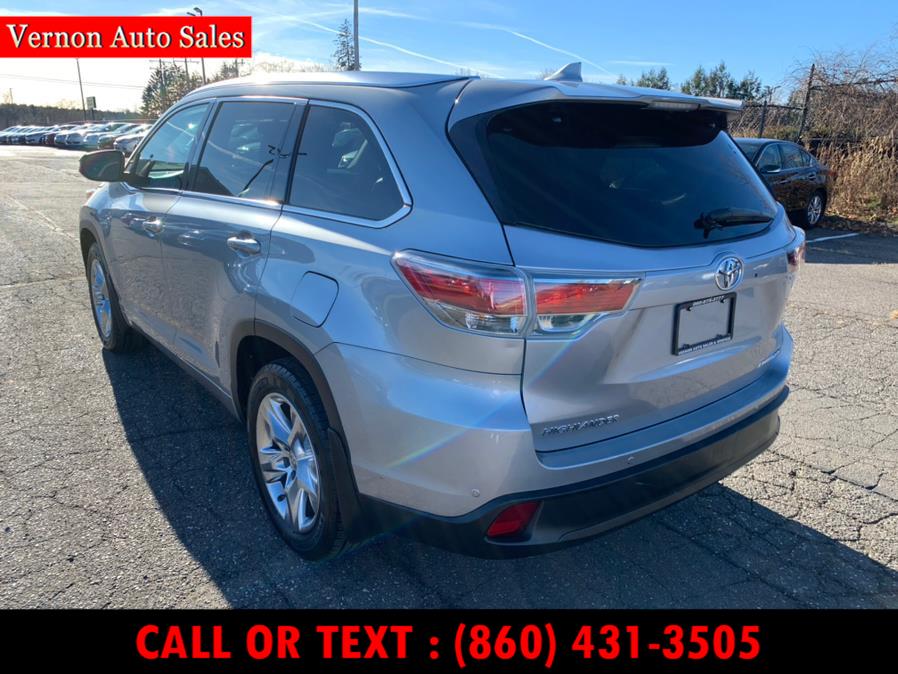 2015 Toyota Highlander AWD 4dr V6 Limited (Natl), available for sale in Manchester, Connecticut | Vernon Auto Sale & Service. Manchester, Connecticut 2015 Toyota Highlander AWD 4dr V6 Limited (Natl), available for sale in Manchester, Connecticut | Vernon Auto Sale & Service. Manchester, Connecticut