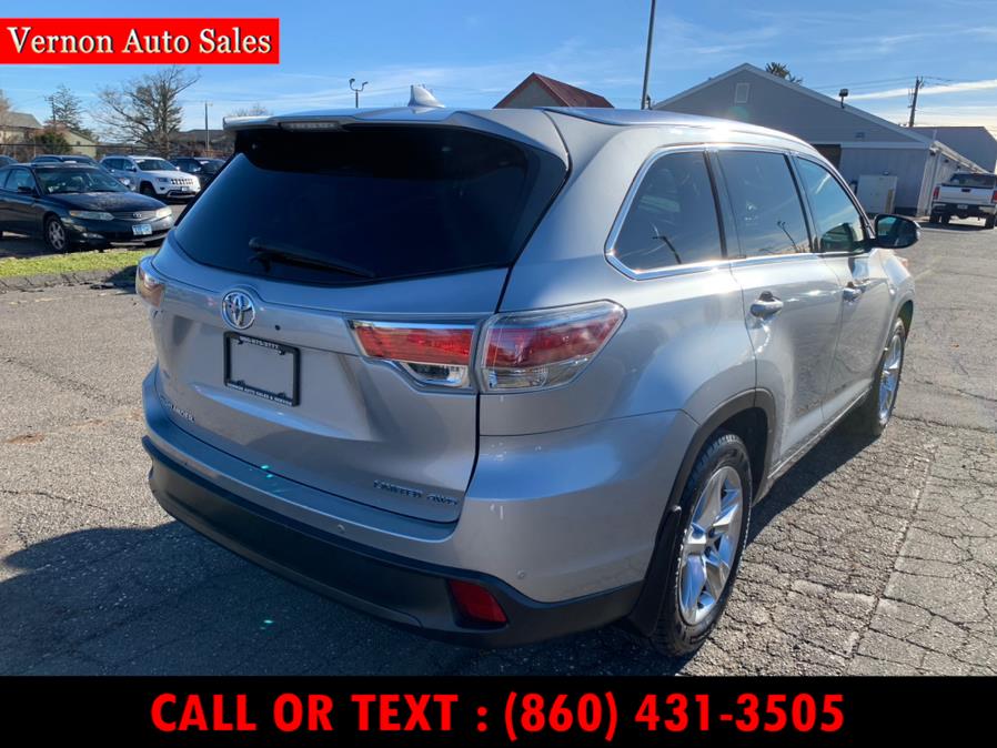 2015 Toyota Highlander AWD 4dr V6 Limited (Natl), available for sale in Manchester, Connecticut | Vernon Auto Sale & Service. Manchester, Connecticut 2015 Toyota Highlander AWD 4dr V6 Limited (Natl), available for sale in Manchester, Connecticut | Vernon Auto Sale & Service. Manchester, Connecticut