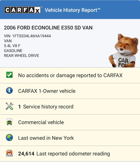 Used Ford Econoline Cargo Van E-350 Super 2006 | Great Deal Motors. Copiague, New York
