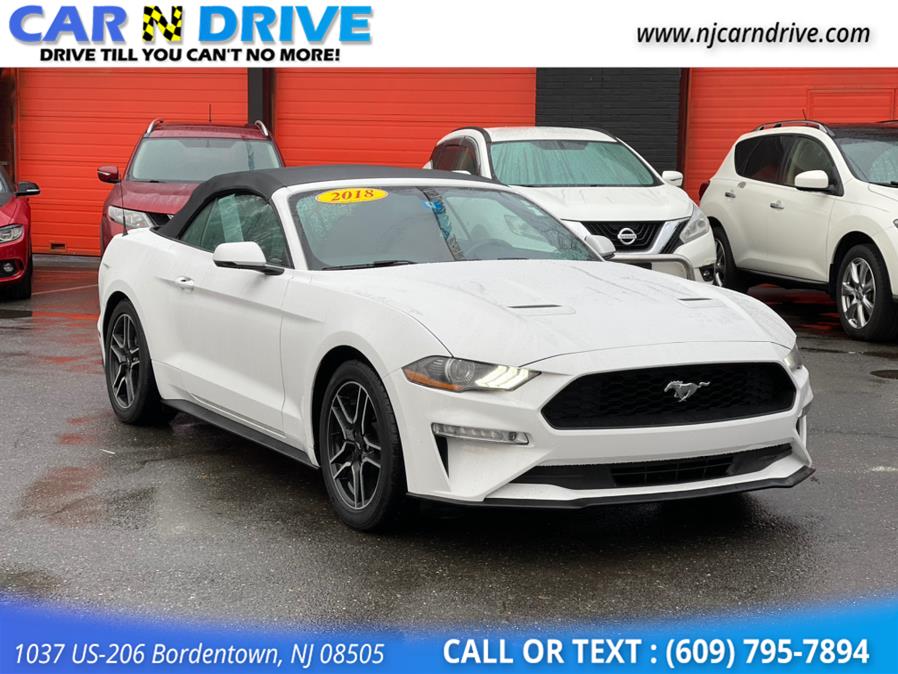 2018 Ford Mustang EcoBoost Premium Convertible, available for sale in Burlington, New Jersey | Car N Drive. Burlington, New Jersey 2018 Ford Mustang EcoBoost Premium Convertible, available for sale in Burlington, New Jersey | Car N Drive. Burlington, New Jersey