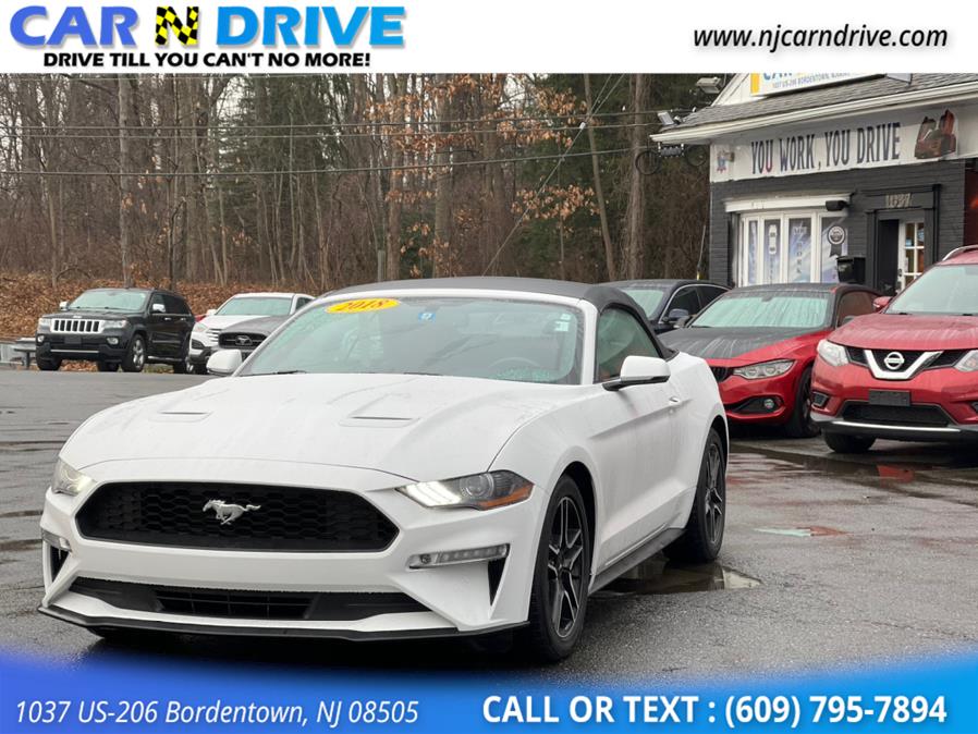 2018 Ford Mustang EcoBoost Premium Convertible, available for sale in Burlington, New Jersey | Car N Drive. Burlington, New Jersey