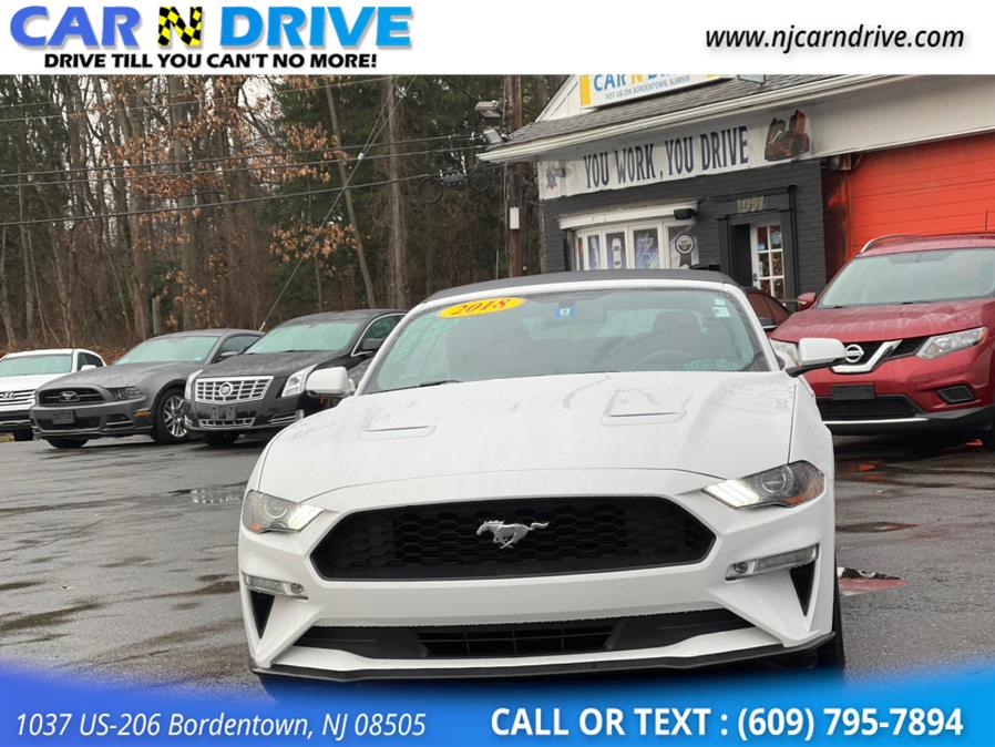 2018 Ford Mustang EcoBoost Premium Convertible, available for sale in Burlington, New Jersey | Car N Drive. Burlington, New Jersey 2018 Ford Mustang EcoBoost Premium Convertible, available for sale in Burlington, New Jersey | Car N Drive. Burlington, New Jersey