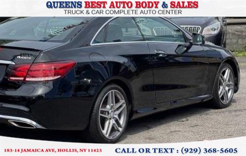 2017 Mercedes-Benz E-Class E 400 4MATIC Coupe, available for sale in Hollis, New York | Queens Best Auto Body / Sales. Hollis, New York 2017 Mercedes-Benz E-Class E 400 4MATIC Coupe, available for sale in Hollis, New York | Queens Best Auto Body / Sales. Hollis, New York