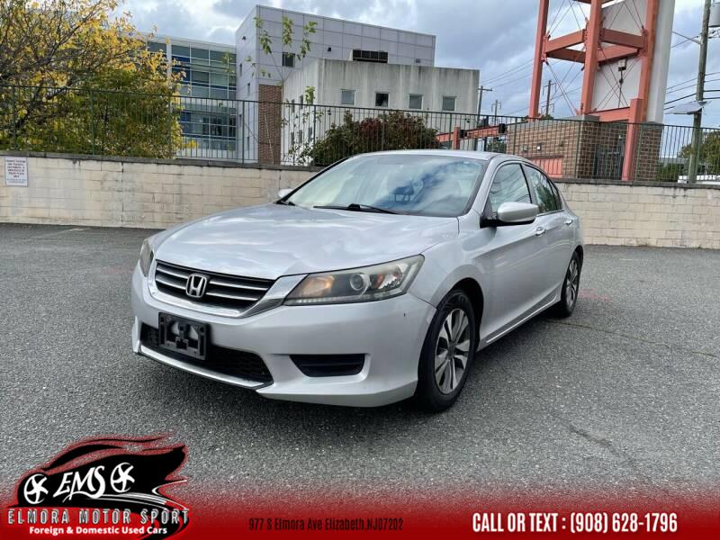 2015 Honda Accord Sedan 4dr I4 CVT LX, available for sale in Elizabeth, New Jersey | Elmora Motor Sports. Elizabeth, New Jersey