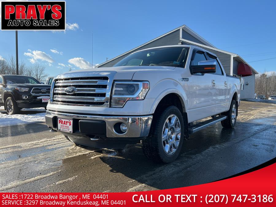 2014 Ford F-150 4WD SuperCrew 145" Lariat, available for sale in Bangor , Maine | Pray's Auto Sales . Bangor , Maine