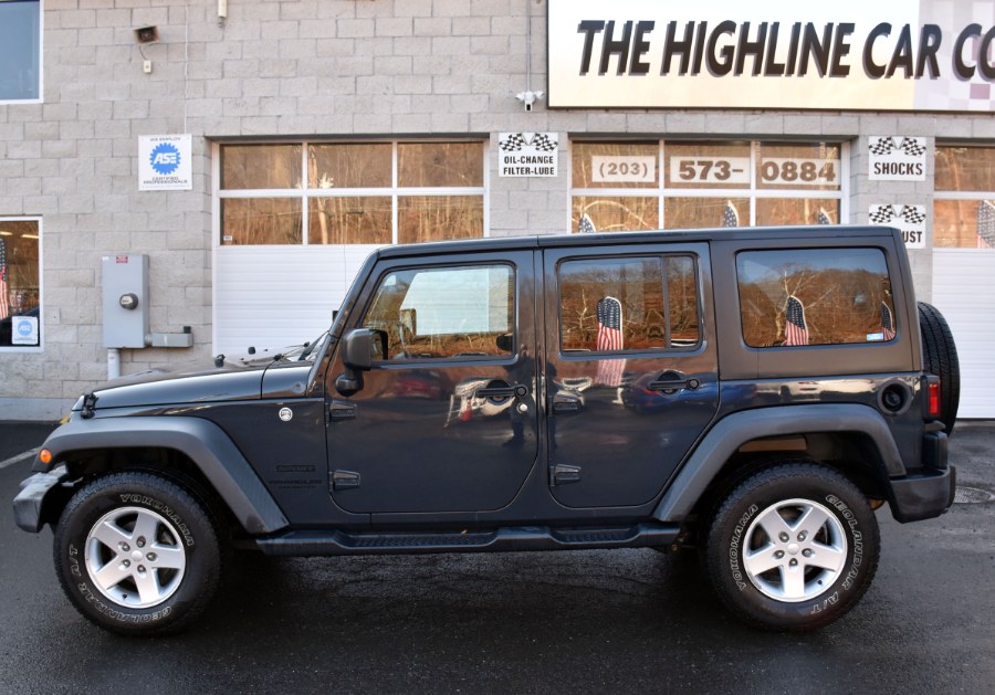 2016 Jeep Wrangler Unlimited 4WD 4dr Sport, available for sale in Waterbury, Connecticut | Highline Car Connection. Waterbury, Connecticut 2016 Jeep Wrangler Unlimited 4WD 4dr Sport, available for sale in Waterbury, Connecticut | Highline Car Connection. Waterbury, Connecticut
