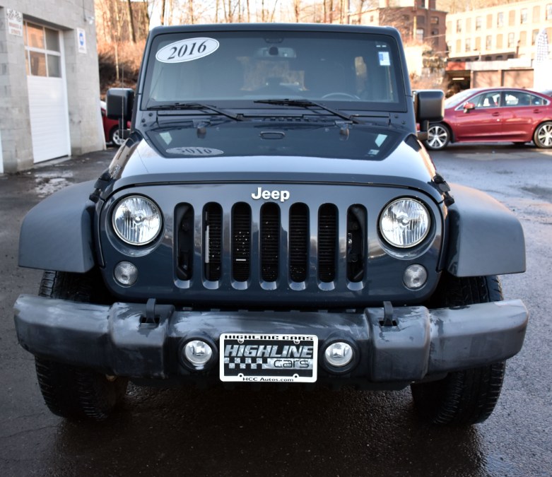 2016 Jeep Wrangler Unlimited 4WD 4dr Sport, available for sale in Waterbury, Connecticut | Highline Car Connection. Waterbury, Connecticut 2016 Jeep Wrangler Unlimited 4WD 4dr Sport, available for sale in Waterbury, Connecticut | Highline Car Connection. Waterbury, Connecticut