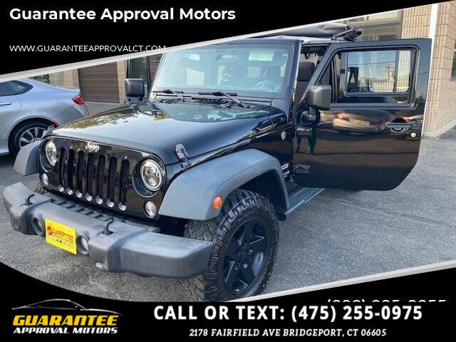 2014 Jeep Wrangler Unlimited Sport 4x4 4dr SUV, available for sale in Bridgeport, Connecticut | Guarantee Approval Motors. Bridgeport, Connecticut 2014 Jeep Wrangler Unlimited Sport 4x4 4dr SUV, available for sale in Bridgeport, Connecticut | Guarantee Approval Motors. Bridgeport, Connecticut