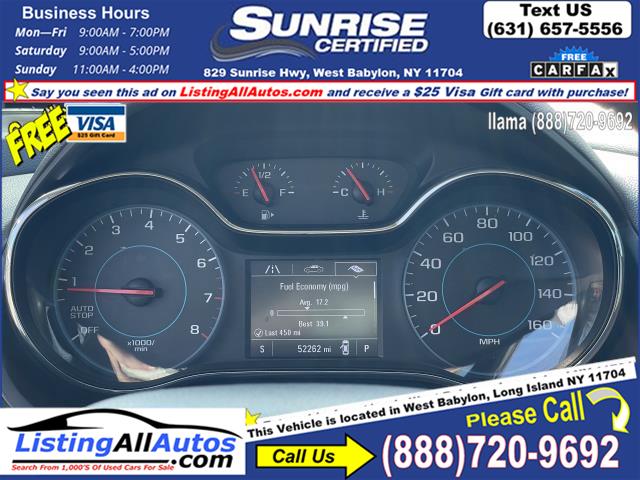 Used Chevrolet Cruze 4dr Sdn 1.4L LS w/1SB 2017 | www.ListingAllAutos.com. Patchogue, New York