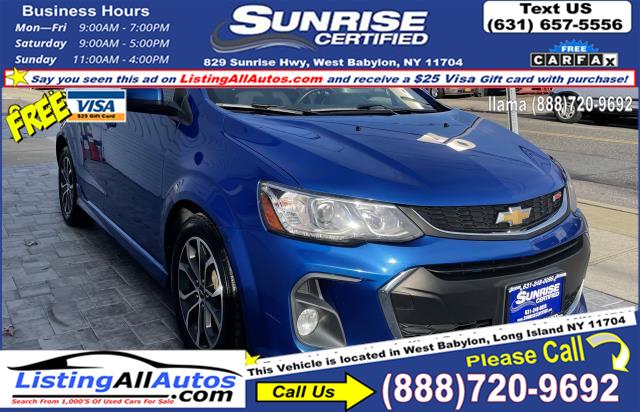 Used Chevrolet Sonic 5dr HB Auto LT w/1SD 2017 | www.ListingAllAutos.com. Patchogue, New York