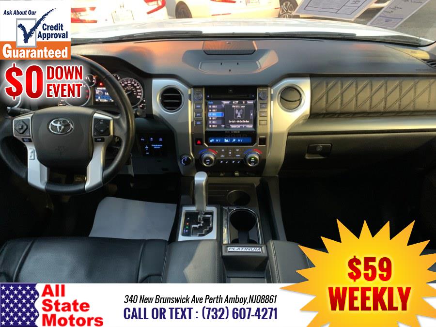 2017 Toyota Tundra 4WD Platinum CrewMax 5.5'' Bed 5.7L (Natl), available for sale in Perth Amboy, New Jersey | All State Motor Inc. Perth Amboy, New Jersey 2017 Toyota Tundra 4WD Platinum CrewMax 5.5'' Bed 5.7L (Natl), available for sale in Perth Amboy, New Jersey | All State Motor Inc. Perth Amboy, New Jersey