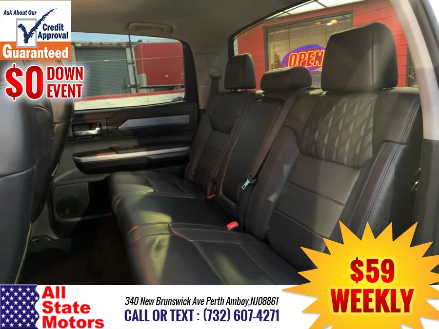 2017 Toyota Tundra 4WD Platinum CrewMax 5.5'' Bed 5.7L (Natl), available for sale in Perth Amboy, New Jersey | All State Motor Inc. Perth Amboy, New Jersey 2017 Toyota Tundra 4WD Platinum CrewMax 5.5'' Bed 5.7L (Natl), available for sale in Perth Amboy, New Jersey | All State Motor Inc. Perth Amboy, New Jersey