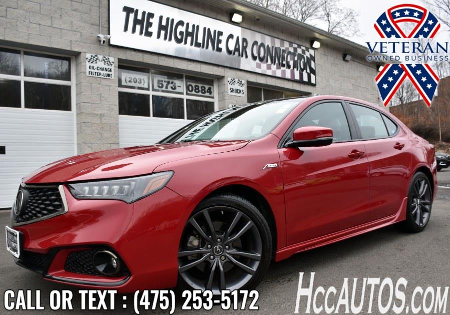 2019 Acura TLX 2.4L FWD w/A-Spec Pkg Red Leather, available for sale in Waterbury, Connecticut | Highline Car Connection. Waterbury, Connecticut