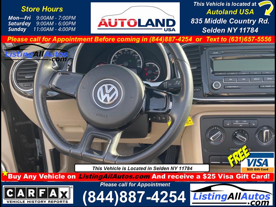 Used Volkswagen Beetle Convertible  2013 | www.ListingAllAutos.com. Patchogue, New York