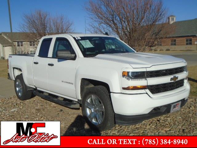 2018 Chevrolet Silverado 1500 4WD Double Cab 143.5" Custom, available for sale in Colby, Kansas | M C Auto Outlet Inc. Colby, Kansas