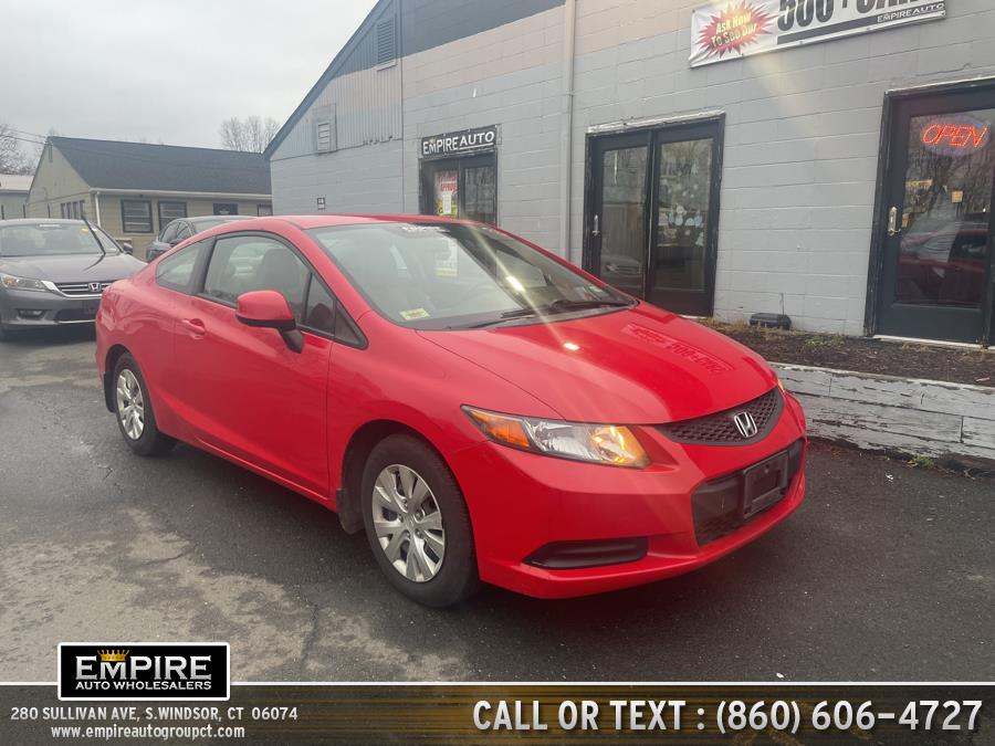 2012 Honda Civic Cpe LX, available for sale in S.Windsor, Connecticut | Empire Auto Wholesalers. S.Windsor, Connecticut