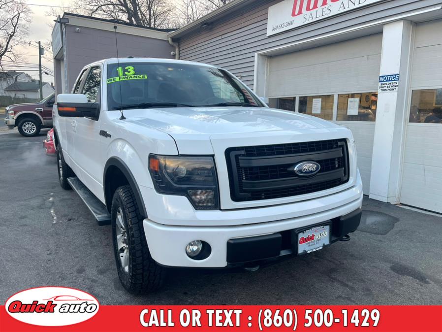 2013 Ford F-150 4WD SuperCab 145" FX4, available for sale in Bristol, Connecticut | Quick Auto LLC. Bristol, Connecticut
