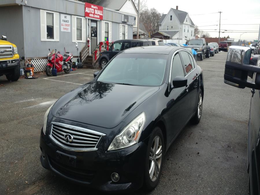 2012 Infiniti G37X Sedan 4dr x AWD, available for sale in Chicopee, Massachusetts | Matts Auto Mall LLC. Chicopee, Massachusetts