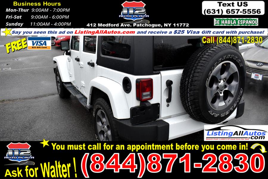 Used Jeep Wrangler Unlimited 4WD 4dr Sahara 2016 | www.ListingAllAutos.com. Patchogue, New York