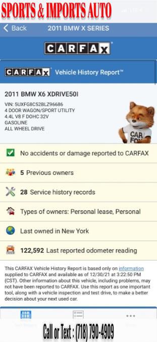 2011 BMW X6 AWD 4dr 50i, available for sale in Brooklyn, New York | Sports & Imports Auto Inc. Brooklyn, New York 2011 BMW X6 AWD 4dr 50i, available for sale in Brooklyn, New York | Sports & Imports Auto Inc. Brooklyn, New York