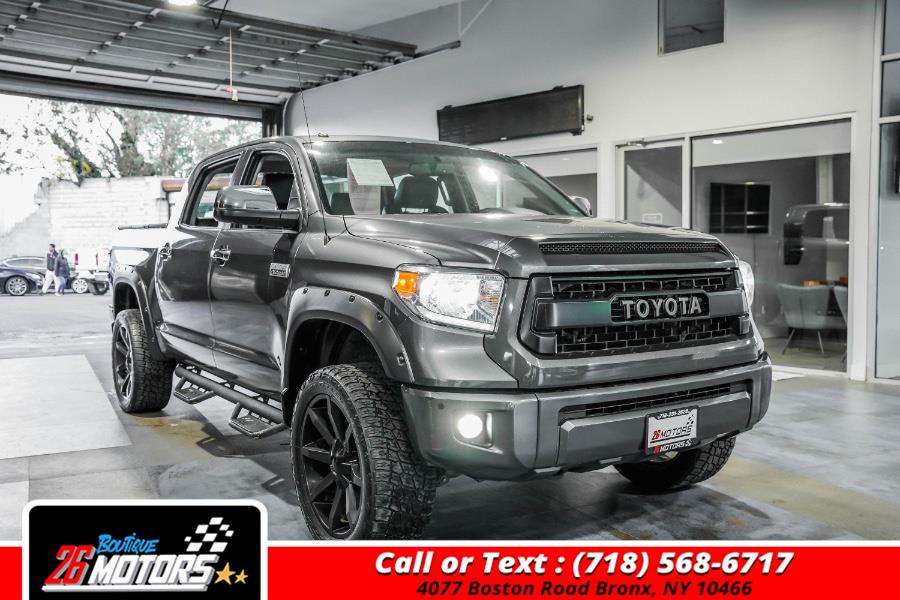 Used Toyota Tundra 4WD Platinum CrewMax 5.5'' Bed 5.7L (Natl) 2017 | 26 Motors Boutique. Bronx, New York Used Toyota Tundra 4WD Platinum CrewMax 5.5'' Bed 5.7L (Natl) 2017 | 26 Motors Boutique. Bronx, New York