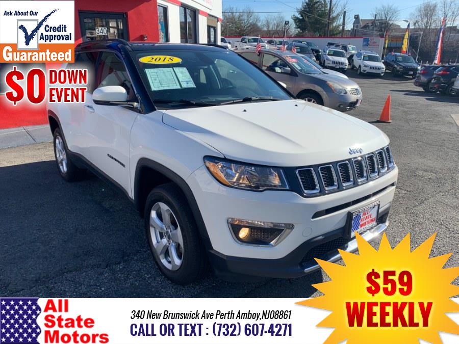 2018 Jeep Compass Limited 4x4, available for sale in Perth Amboy, New Jersey | All State Motor Inc. Perth Amboy, New Jersey 2018 Jeep Compass Limited 4x4, available for sale in Perth Amboy, New Jersey | All State Motor Inc. Perth Amboy, New Jersey