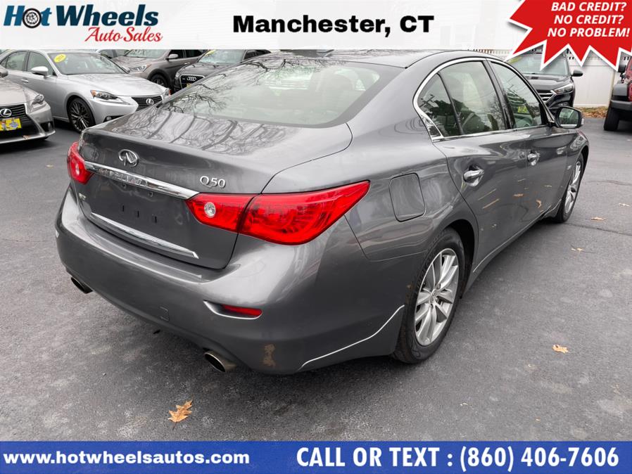 Used INFINITI Q50 4dr Sdn 3.0t Premium AWD 2016 | Hot Wheels Auto Sales LLC. Manchester, Connecticut Used INFINITI Q50 4dr Sdn 3.0t Premium AWD 2016 | Hot Wheels Auto Sales LLC. Manchester, Connecticut