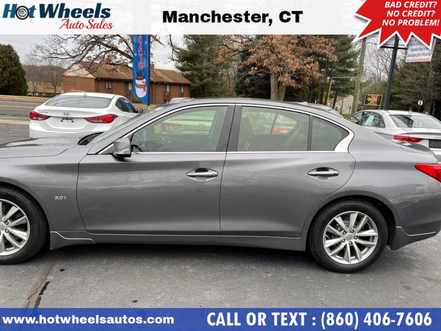 Used INFINITI Q50 4dr Sdn 3.0t Premium AWD 2016 | Hot Wheels Auto Sales LLC. Manchester, Connecticut Used INFINITI Q50 4dr Sdn 3.0t Premium AWD 2016 | Hot Wheels Auto Sales LLC. Manchester, Connecticut