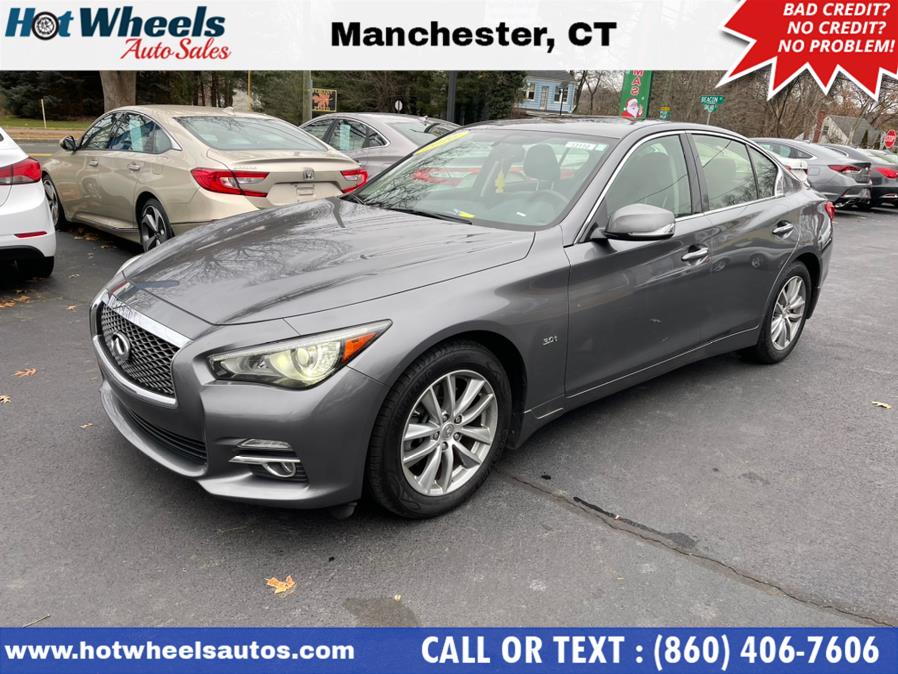 Used INFINITI Q50 4dr Sdn 3.0t Premium AWD 2016 | Hot Wheels Auto Sales LLC. Manchester, Connecticut Used INFINITI Q50 4dr Sdn 3.0t Premium AWD 2016 | Hot Wheels Auto Sales LLC. Manchester, Connecticut