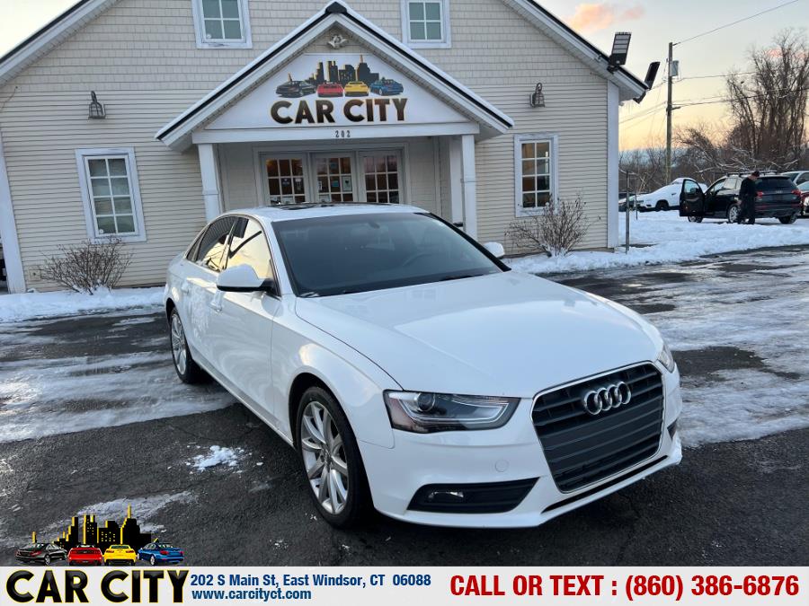 2013 Audi A4 4dr Sdn CVT FrontTrak 2.0T Premium Plus, available for sale in East Windsor, Connecticut | Car City LLC. East Windsor, Connecticut 2013 Audi A4 4dr Sdn CVT FrontTrak 2.0T Premium Plus, available for sale in East Windsor, Connecticut | Car City LLC. East Windsor, Connecticut