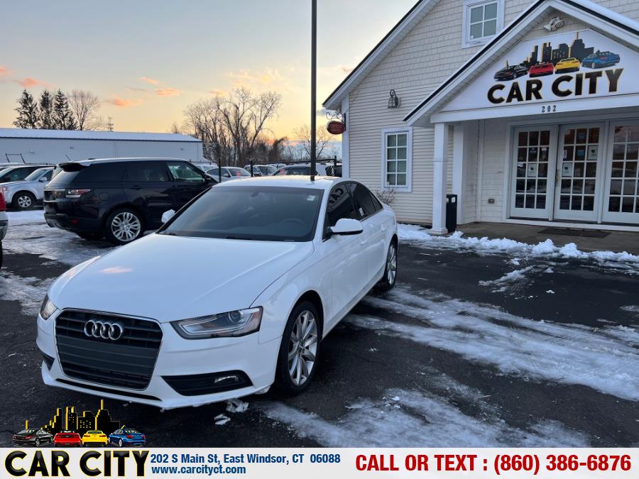2013 Audi A4 4dr Sdn CVT FrontTrak 2.0T Premium Plus, available for sale in East Windsor, Connecticut | Car City LLC. East Windsor, Connecticut 2013 Audi A4 4dr Sdn CVT FrontTrak 2.0T Premium Plus, available for sale in East Windsor, Connecticut | Car City LLC. East Windsor, Connecticut