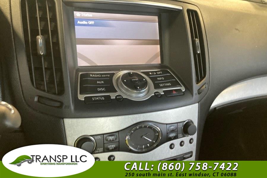 Used Infiniti G37 Coupe 2dr x AWD 2009 | Trans P LLC. East Windsor, Connecticut Used Infiniti G37 Coupe 2dr x AWD 2009 | Trans P LLC. East Windsor, Connecticut