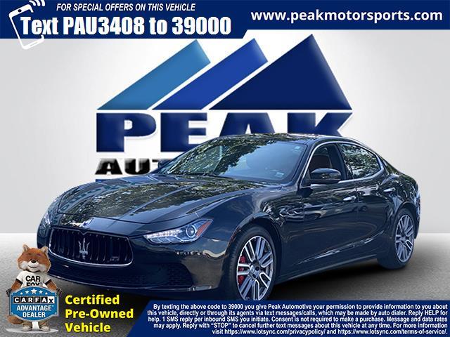 2017 Maserati Ghibli S Q4 3.0L, available for sale in Bayshore, New York | Peak Automotive Inc.. Bayshore, New York