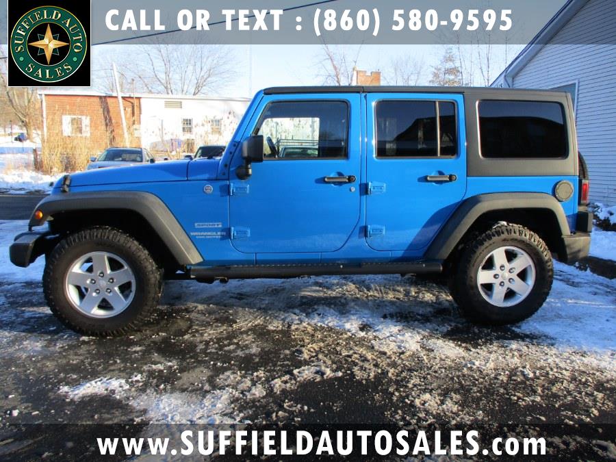 2011 Jeep Wrangler Unlimited 4WD 4dr Sport, available for sale in Suffield, Connecticut | Suffield Auto LLC. Suffield, Connecticut