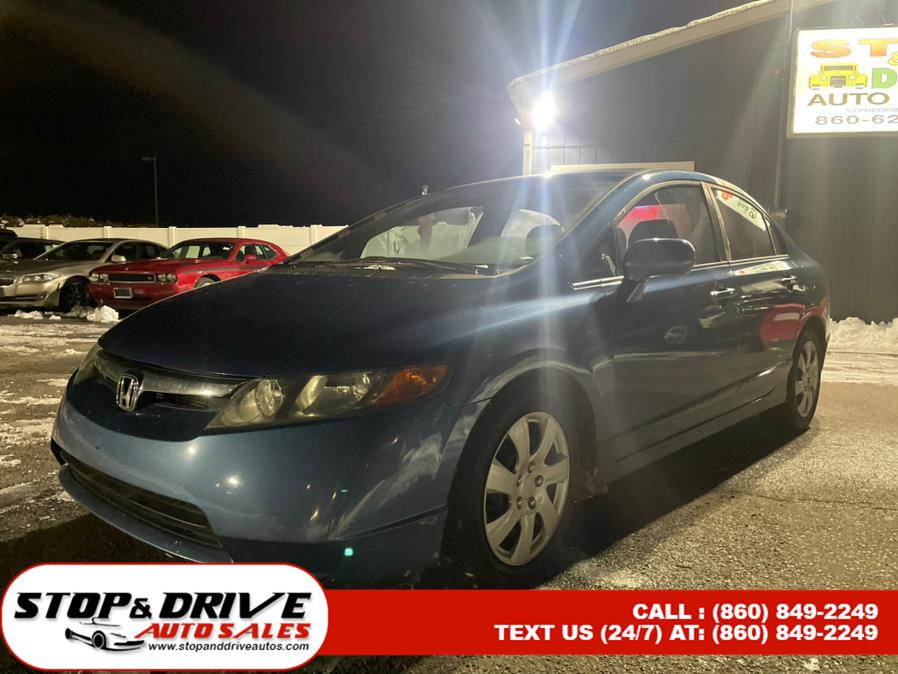 2008 Honda Civic Sdn 4dr Man LX, available for sale in East Windsor, Connecticut | Stop & Drive Auto Sales. East Windsor, Connecticut 2008 Honda Civic Sdn 4dr Man LX, available for sale in East Windsor, Connecticut | Stop & Drive Auto Sales. East Windsor, Connecticut