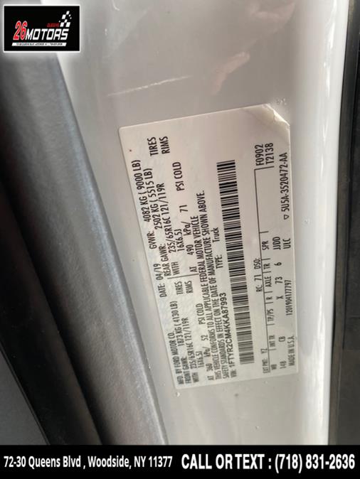 Used Ford Transit Van T-250 148" Med Rf 9000 GVWR Sliding RH Dr 2019 | 26 Motors Queens. Woodside, New York Used Ford Transit Van T-250 148" Med Rf 9000 GVWR Sliding RH Dr 2019 | 26 Motors Queens. Woodside, New York