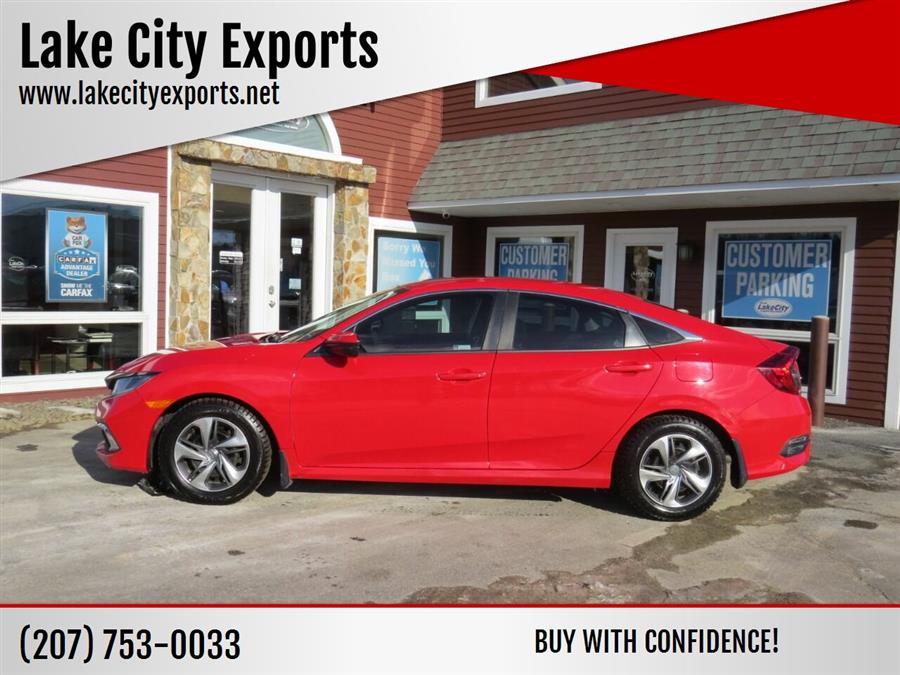 Used Honda Civic LX 4dr Sedan CVT 2019 | Lake City Exports Inc. Auburn, Maine