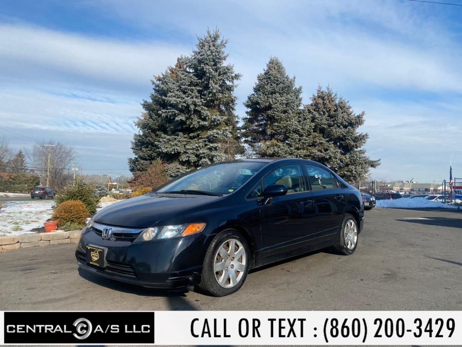 2007 Honda Civic Sdn 4dr AT LX, available for sale in East Windsor, Connecticut | Central A/S LLC. East Windsor, Connecticut 2007 Honda Civic Sdn 4dr AT LX, available for sale in East Windsor, Connecticut | Central A/S LLC. East Windsor, Connecticut