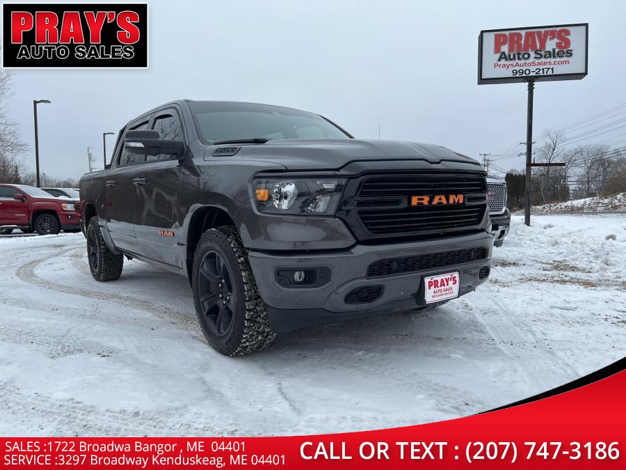 2021 Ram 1500 Big Horn 4x4 Crew Cab 5''7" Box, available for sale in Bangor , Maine | Pray's Auto Sales . Bangor , Maine 2021 Ram 1500 Big Horn 4x4 Crew Cab 5''7" Box, available for sale in Bangor , Maine | Pray's Auto Sales . Bangor , Maine