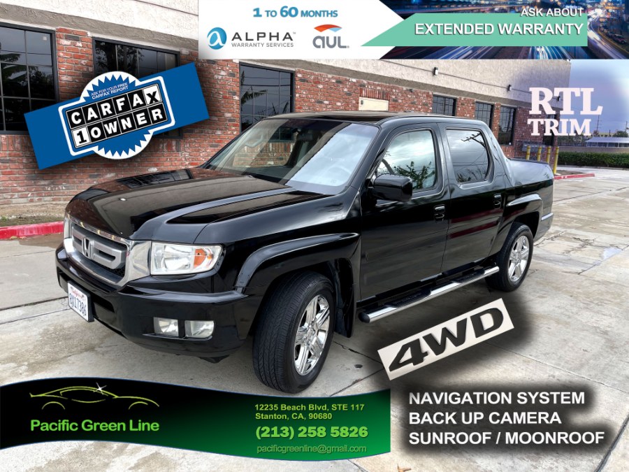 2010 Honda Ridgeline 4WD Crew Cab RTL w/Navi, available for sale in Lake Forest, California | Pacific Green Line. Lake Forest, California